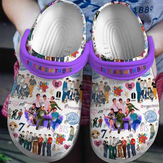 Bts 10 Years With Bts Band Music Crocs Crocband Clogs Shoes | Favorety DE