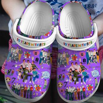 Bts 10 Years With Bts Band Music Crocs Crocband Clogs Shoes | Favorety DE