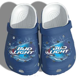 Bud Light Funny Bud Drinkin Beer Crocband Clog Shoes - Monsterry