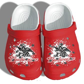 Budweiser Funny Custom Shoes Clogs For Men Women - Beer Drinkin Outdoor Shoes | Favorety