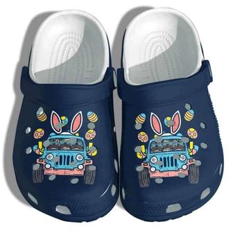 Bunny Jeep Bulldog Cute Crocband Clog Shoes For Jeep Lover | Favorety