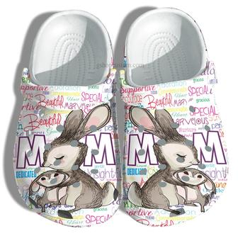 Bunny Mom Shoes - Baby Bunny And Grandma Shoes Croc Clogs - Monsterry DE