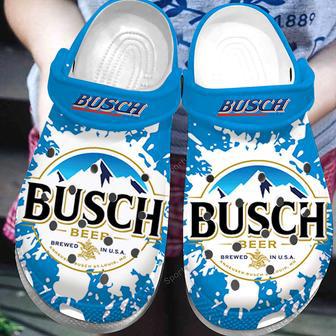 Busch Beer Brewed In Usa Blue Clogs Shoes | Favorety AU