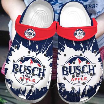 Busch Light Apple Navy Red Clogs Shoes | Favorety UK