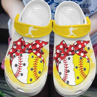 Busy Raising Ballers Softball Baseball Mom Yellow Clogs Shoes - Monsterry