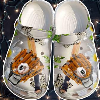 Butterfly Baseball Shoes For Batter Girl - Baseball Equipment Clog Gift - Monsterry DE