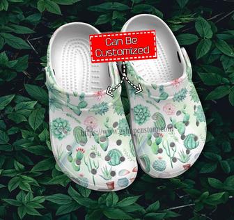 Cactus Garden Boho Vintage Shoes Gift Step Daughter- Cactus Garden Lover Shoes Croc Clogs Customize - Monsterry CA