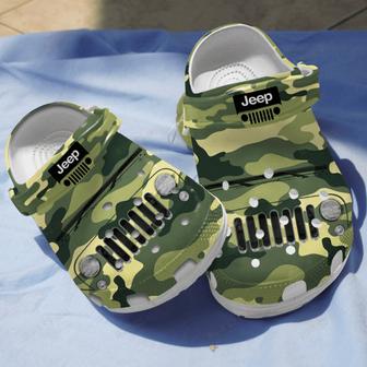 Camo Jeep Classic Shoes Clogs Gifts For Men Son Grandpa Father Day 2022 - Monsterry