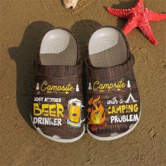 Camping Beer And Campfire Clog Shoes - Monsterry AU