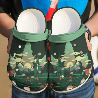 Camping Camp Life Classic Clogs Shoes - Monsterry