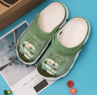 Camping Happy Camper Clog Shoes - Monsterry AU