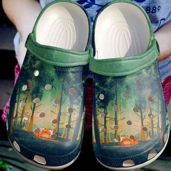 Camping In The Woods Classic Clogs Shoes - Monsterry UK