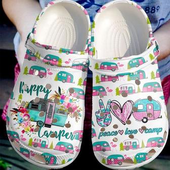 Camping Peace Love Clog Shoes - Monsterry CA
