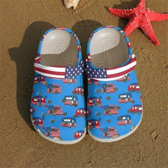 Camping Us Happy Campers Classic Clogs Shoes - Monsterry