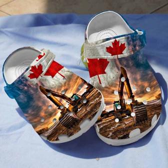 Canada Excavator Clogs Shoes Gifts For Men Fathers Day - Monsterry DE