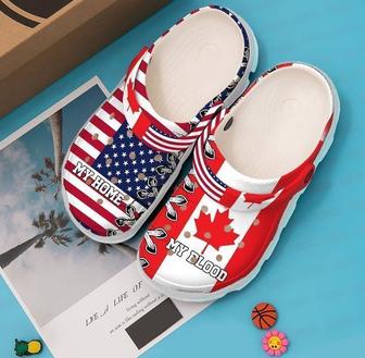 Canada My Home Blood Classic Clogs Shoes - Monsterry DE
