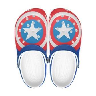 Captain America Avengers Movie Crocs Crocband Shoes Clogs Custom Name For Men Women And Kids | Favorety