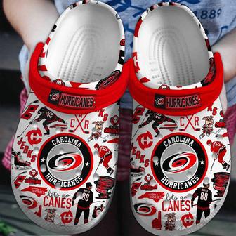 Carolina Hurricanes Ice Hockey Team Nhl Sport Crocs Clogs Crocband Shoes | Favorety