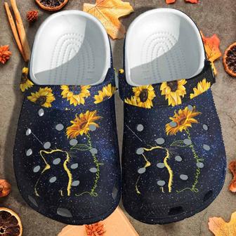 Cat Sunflower Shoes - You Are My Sunshine Clogs Gift - Monsterry UK