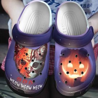 Ch Meow Cat Jason Voorhees Crocband Clogs - Monsterry CA