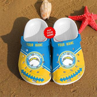 Chargers Personalized Custom Name Clog Shoes | Favorety UK