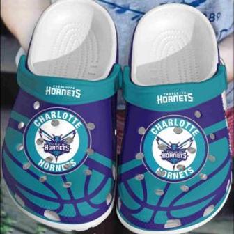 Charlotte Hornets Basketball Club Crocs Comfortable Crocband Shoes Clogs For Men Women | Favorety DE