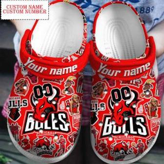 Chicago Bulls Nba Sport Crocs Clogs Crocband Shoes Custom Name For Men Women And Kids | Favorety UK