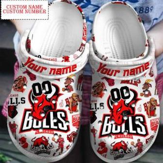 Chicago Bulls Nba Sport Crocs Clogs Crocband Shoes For Men Women And Kids | Favorety AU