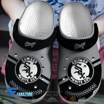 Chicago White Sox Grey-Black Mlb Sport Crocs Clogs Crocband Shoes | Favorety