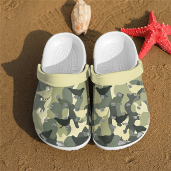 Chicken Camo Pattern Shoes Clog Clogband Clogs Shoes For Men Women - Monsterry