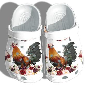Chicken Flower Cute Clog - Farm Loves Chicken Shoes Mothers Day Gifts - Monsterry CA