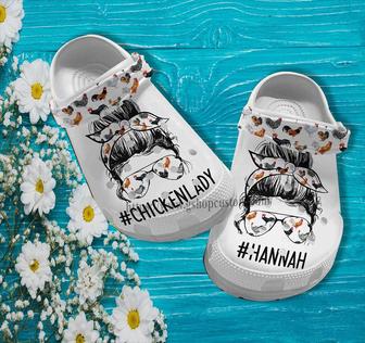 Chicken Lady Farm Girl Croc Shoes Gift Grandma- Chicken House Country Girl Shoes Croc Clogs Gift Mother Day - Monsterry DE