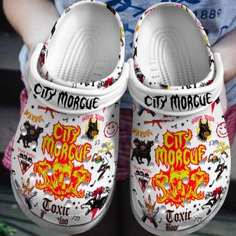 City Morgue Music Crocs Crocband Clogs Shoes - Monsterry CA
