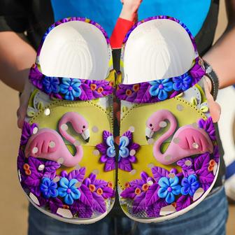 Clay Flamingo Clogs Shoes Birthday Gifts For Daughter Niece Girls - Monsterry