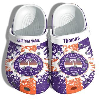 Clemson University Graduation Gifts Croc Shoes Customize- Admission Gift Shoes | Favorety