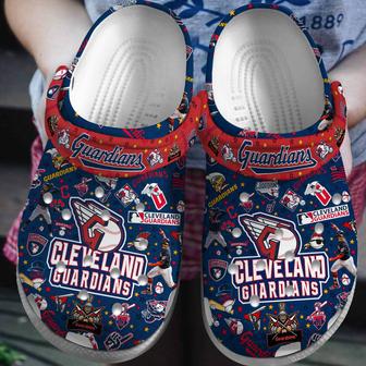 Cleveland Guardians Mlb Sport Crocs Crocband Clogs Shoes For Men Women And Kids | Favorety