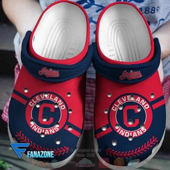 Cleveland Guardians Red-Navy Mlb Sport Crocs Clogs Crocband Shoes | Favorety