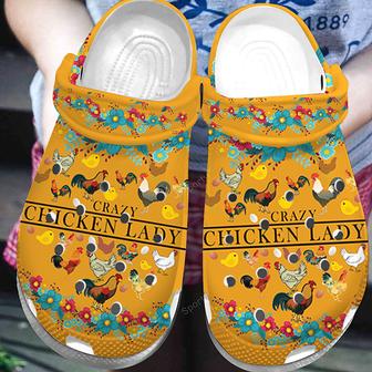Clogsazy Chicken Lady Yellow Clogs Shoes - Monsterry UK