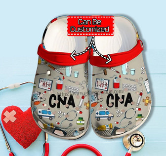 Cna Nurse Medical Item Chibi Cute Shoes Gift Wife Daughter - Cna Shoes Clog Clogs Customize - Monsterry