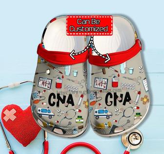 Cna Nurse Medical Item Chibi Cute Shoes Gift Wife Daughter - Cna Shoes Croc Clogs Customize - Monsterry