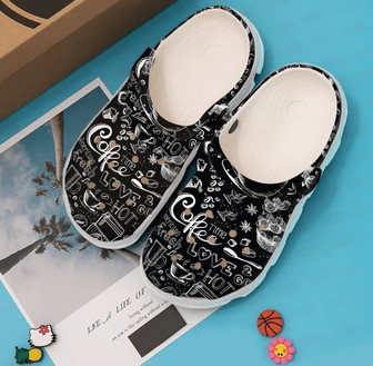 Coffee Time Classic Clogs Shoes - Monsterry