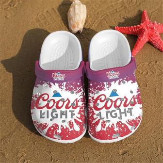 Coors Light Red Clogs Shoes | Favorety