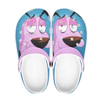 Courage The Cowardly Dog Cartoon Crocs Crocband Shoes Clogs Custom Name For Men Women And Kids - Monsterry AU