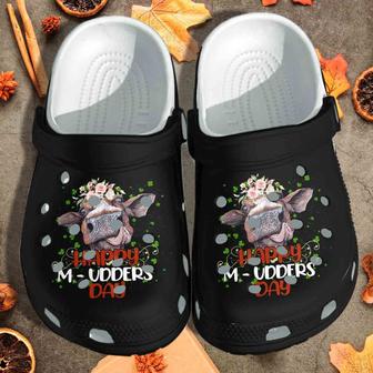 Cow Funny Happy Mudders Day Shoes Clogs - Funny Cow Heifer Farmer Clog Birthday Gift For Man Woman - Monsterry CA