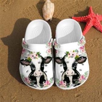 Cow Shoes Crocs Crocband Clogs Shoes For Men Women - Monsterry DE