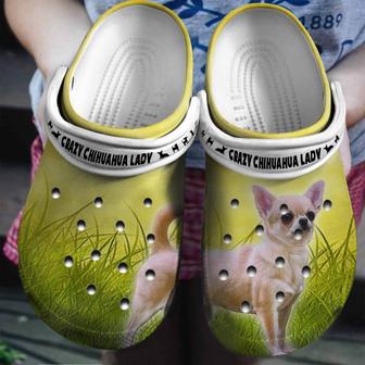 Crazy Chihuahua Lazy Shoes Clogs Gifts For Son Daughter - Monsterry UK