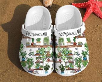 Crazy Plant Lady Mom Unisex Birthday Gifts Clog Shoes - Monsterry CA