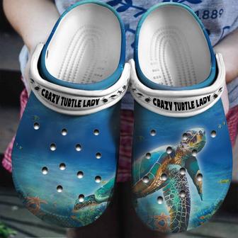 Crazy Turtle Lazy In The Ocean Shoes Clogs Gifts For Men Women - Monsterry DE