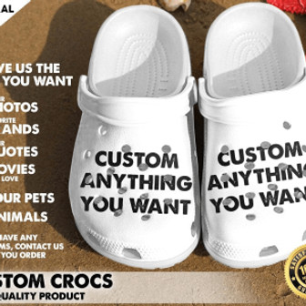 Custom Crocs Anything You Want - Crocs Crocband Clogs Shoes For Men Women - Monsterry