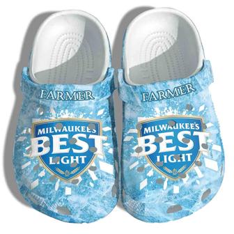 Custom Milwaukees Best Light Shoes Clogs - Funny Beer Shoes Clogs For Men Women - Monsterry